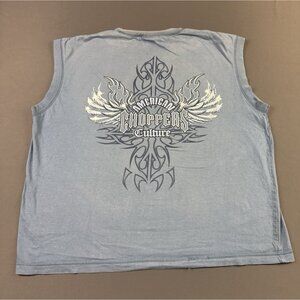 Rare Vintage Y2K American Choppers Culture Tribal Design Flame Skull Motorcycle